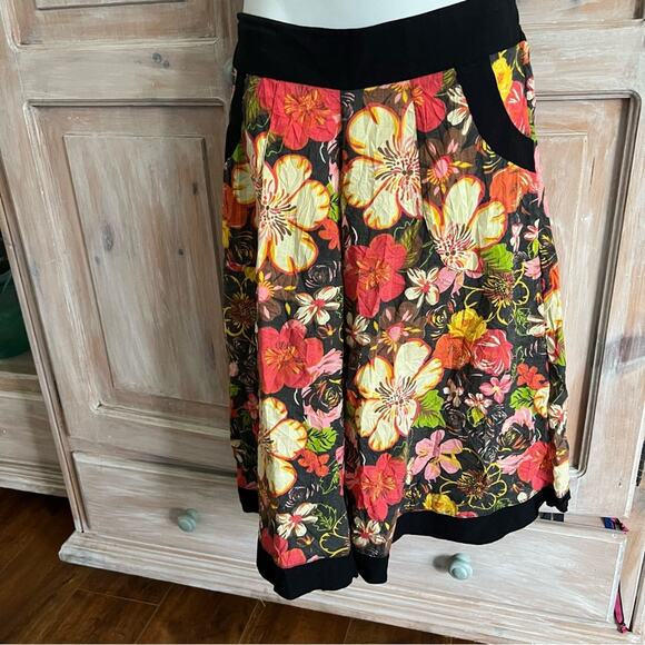 Luna Claire Wide Leg Capri Pants Festival Women’s Medium - Picture 2 of 7